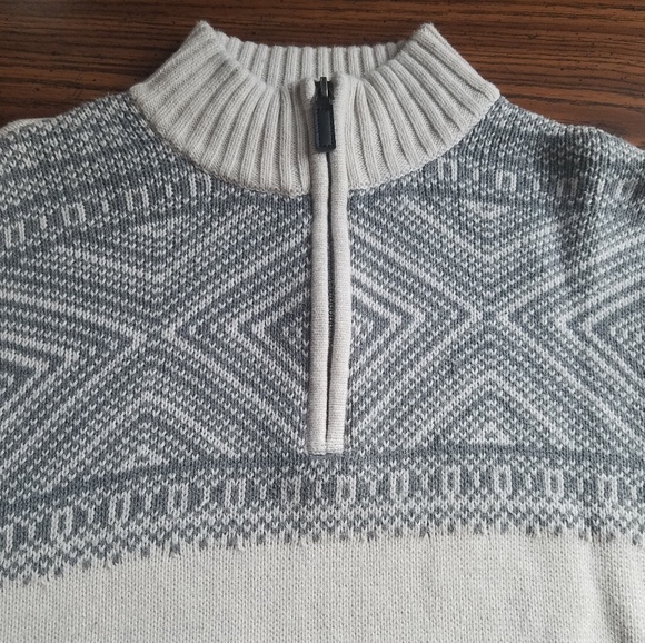 Y2K Chaps 1/4 Zip Casual Sweater - Picture 3 of 6